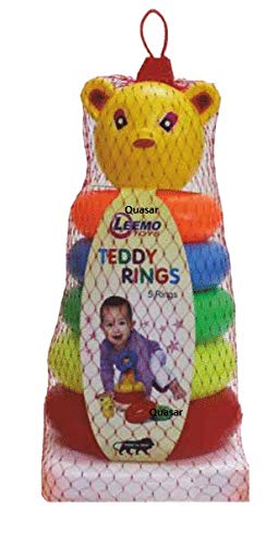 PLASTIC BABY KIDS TEDDY STACKING RING JUMBO STACK UP EDUCATIONAL TOY 5PC at  Rs 61/piece | Plastic Toy Rings in Rajkot | ID: 25910383688